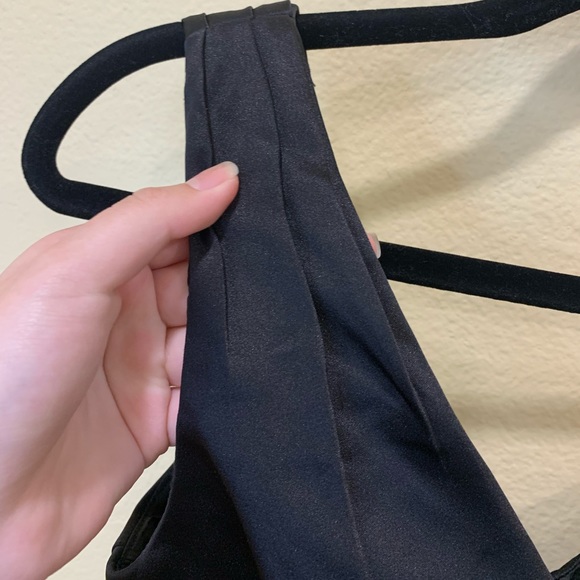 David’s Bridal sleeveless black satin dress - Picture 13 of 16